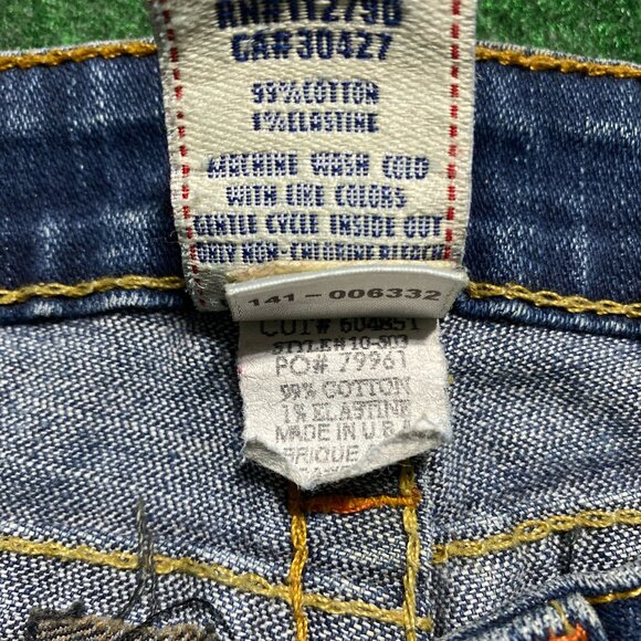 Women’s True Religion Joey Bootcut Jeans Dark-Wash 27 - Picture 8 of 12